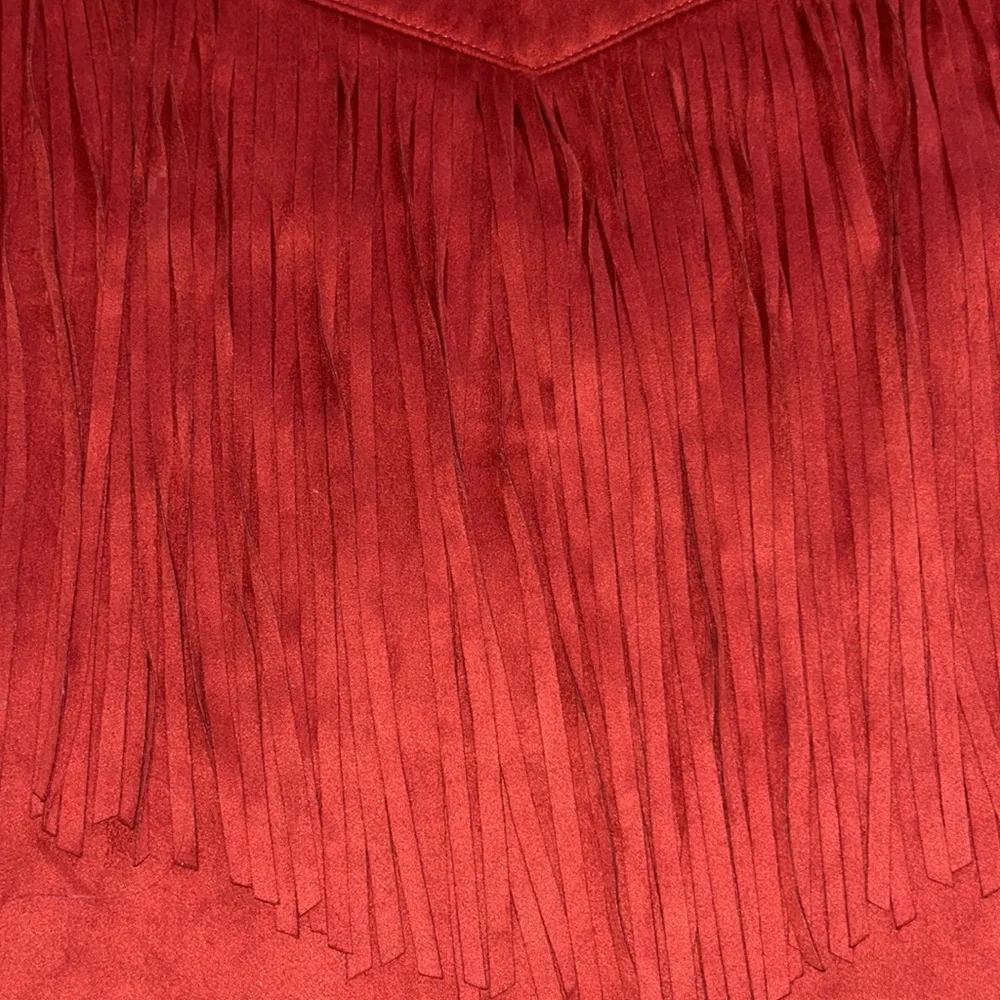 Forever 21 Faux Suede Fringe Skirt - Picture 6 of 7